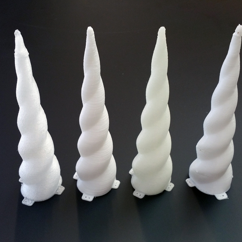 3D Printed Unicorn Horn